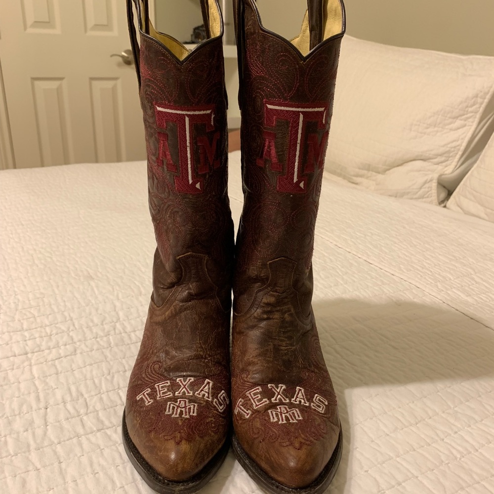 Texas A&M Aggie Game Day Boots SZ 8
